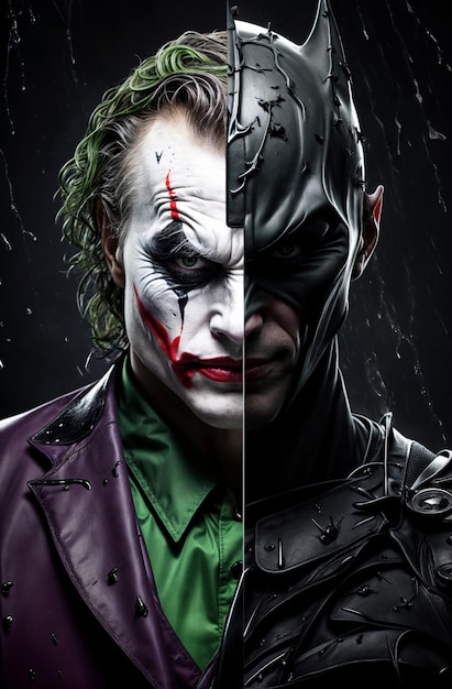 Le Joker et Batman en tant qu'ennemis