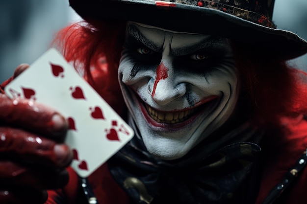 Joker captivant jouant au clown de cartes Générer Ai