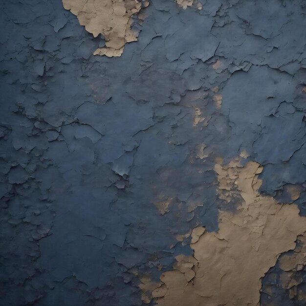 Joli fond de mur en stuc bleu marine grunge à large angle papier peint à texture rudimentaire stylisé