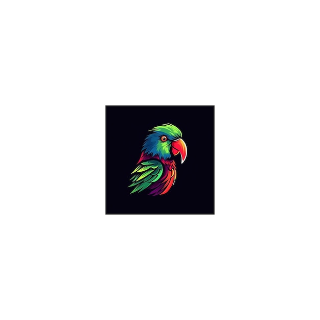 joli logo de conception de perroquet43