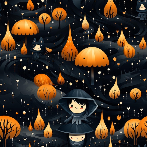 Joli motif de conception d'Halloween