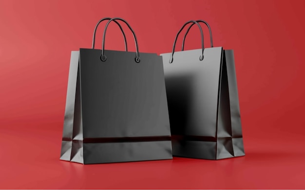 Joli sac de papier pour le vendredi noir.