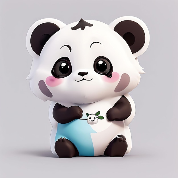 une jolie autocollante de panda