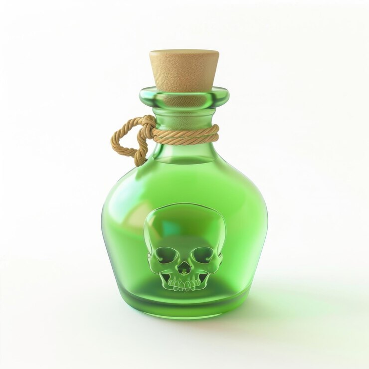 Photo une jolie bouteille de poison, des cosmétiques, des boissons, de l'alcool.