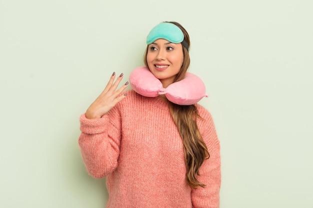 Jolie femme asiatique se sentant stressée, anxieuse, fatiguée et frustrée. concept de passager d'avion