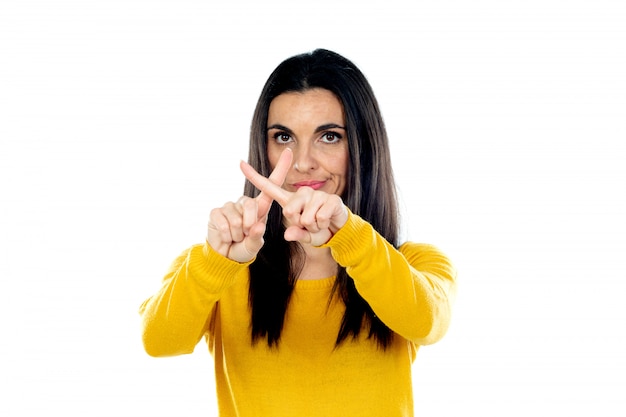 Jolie femme brune