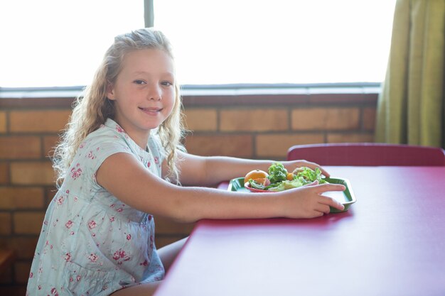 Photo jolie fille, avoir repas