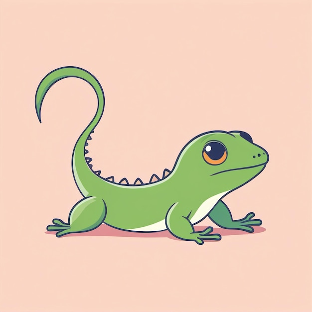 Photo une jolie illustration de gecko