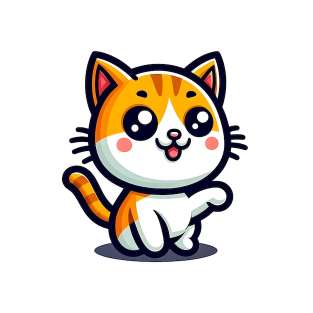 Une jolie illustration d'image vectorielle de chat