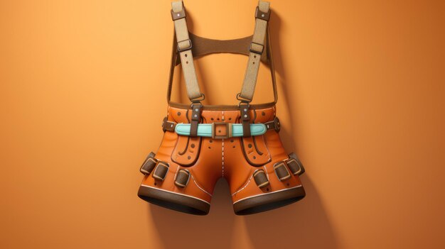 Une jolie illustration de lederhosen, les shorts en cuir traditionnels allemands.