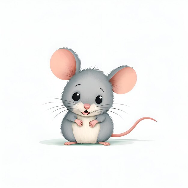 Une jolie illustration de souris pour les livres d'histoires pour enfants