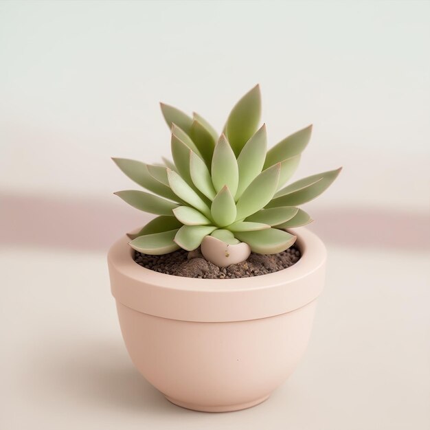 Une jolie petite plante Haworthia cymbiformis dans un pot