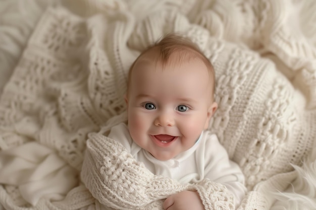 Une jolie photo de bébé avec une IA générative