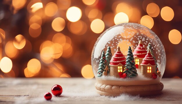 De jolies décorations de Noël et des lumières bokeh