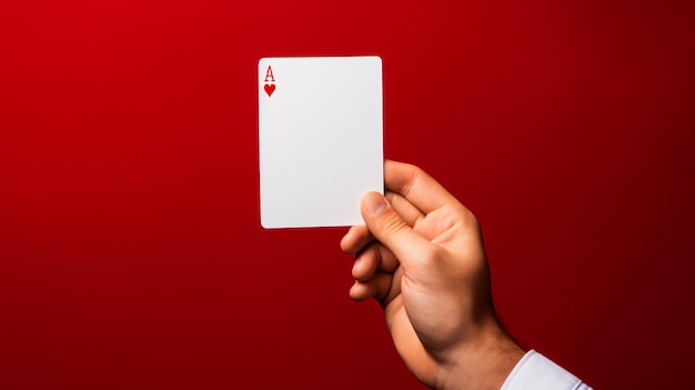 Jouer aux cartes, au jeu et au tour de magie avec une main.