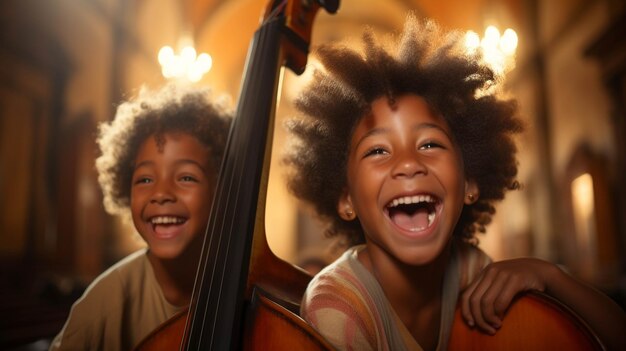 jouer avec des enfants image créative photographique haute définition