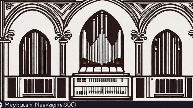 Photo jouer de l'orgue dans une église