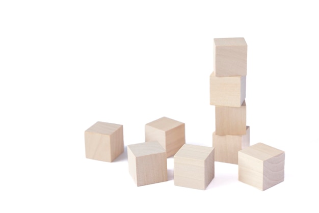 Jouet cube en bois pour le concept de l'enfant sur le succès de la stratégie de jeu d'affaires de l'éducation