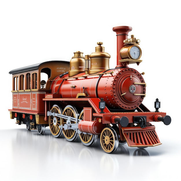 jouet d'illustration de spectacle captivant de locomotive