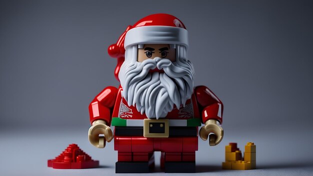 Photo un jouet de lego du père noël