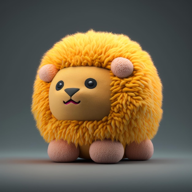 Jouet en peluche Lion Squishy mignon