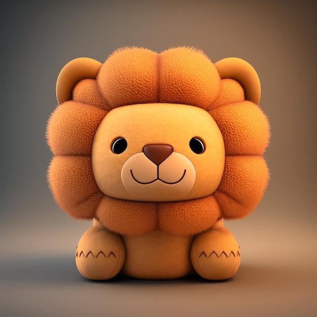 Jouet en peluche Lion Squishy mignon