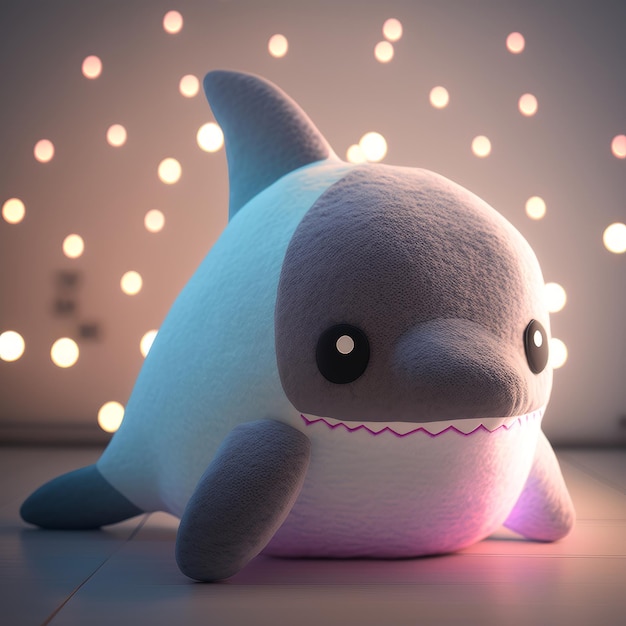 Jouet en peluche mignon de requin spongieux