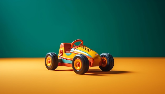 Jouets 3D Minimal Arrière-plan coloré et thème des vibrations positives