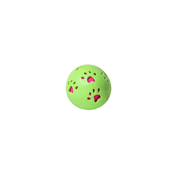 Photo jouets de balle de patte d'animaux verts pour chat et chien