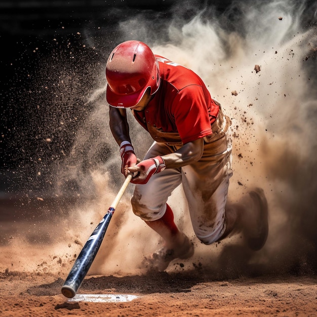 Photo un joueur de baseball