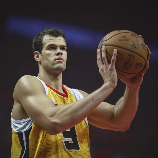 Joueur de basket-ball en action