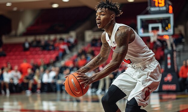 Photo un joueur de basket-ball avec le numéro 17 sur sa chemise