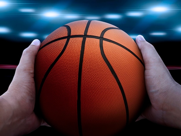 Joueur de basket avec ballon