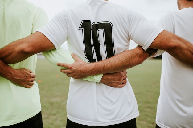 Joueur De Football Portant Le Maillot Numéro 10