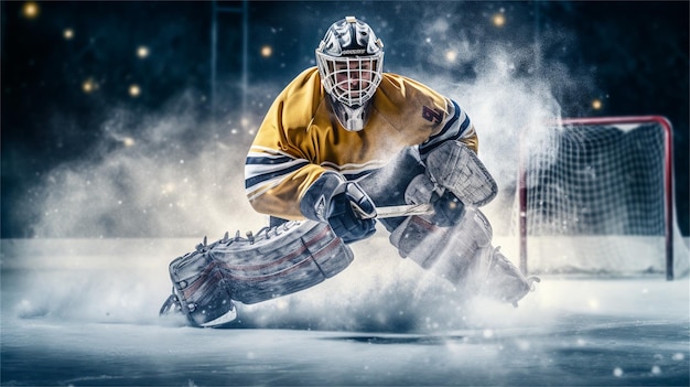 Joueur de hockey avec la lettre p sur son chandail