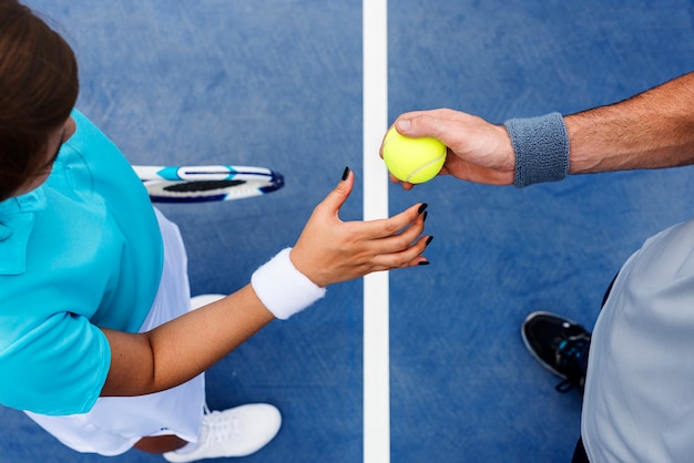 Photo joueurs de tennis