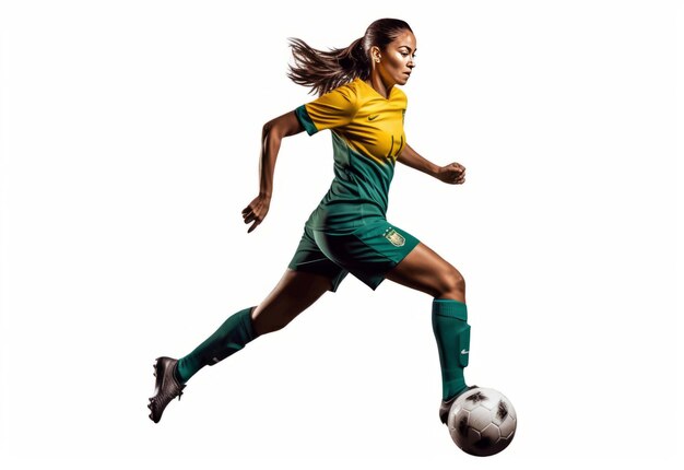 joueuse de football professionnelle et sports de football féminin