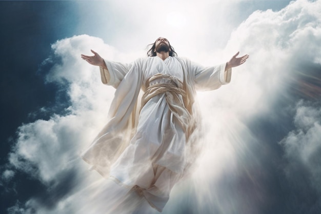 Jour de l'Ascension de jésus-christ ou jour de la résurrection du fils de dieu Vendredi saint Concept du jour de l'Ascension