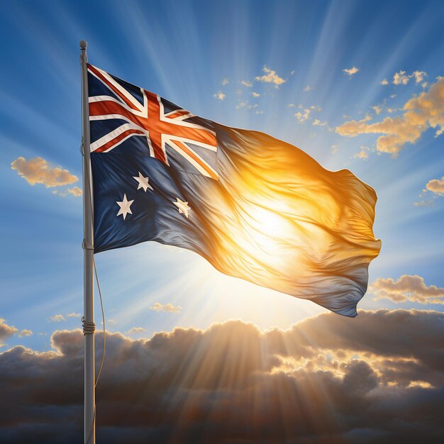 Jour de l'Australie drapeau de l'Australie