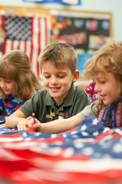 Le jour du drapeau, les jeunes découvrent le patriotisme