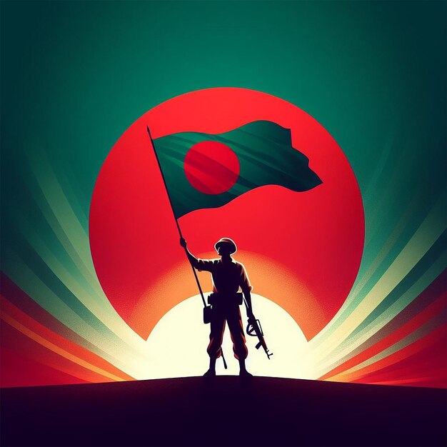Photo le jour de l'indépendance du bangladesh