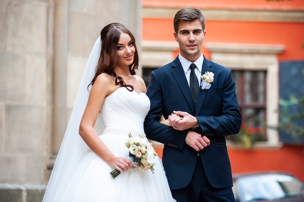 Jour de mariage de couple européen