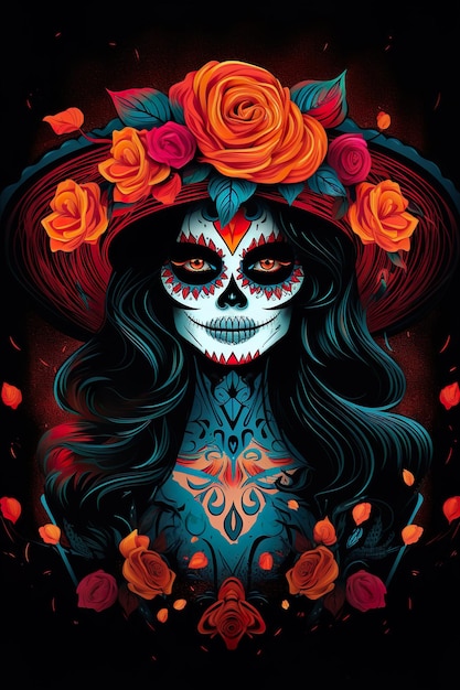 Le jour des morts de Calavera Catrina