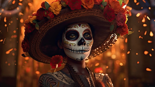 Le jour des morts fiesta mexicaine calavera catrina