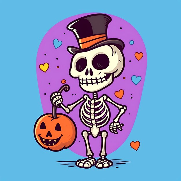 Photo le jour des morts mais vivre n'est pas un problème c'est amusant, c'est bien des designs animés pour halloween