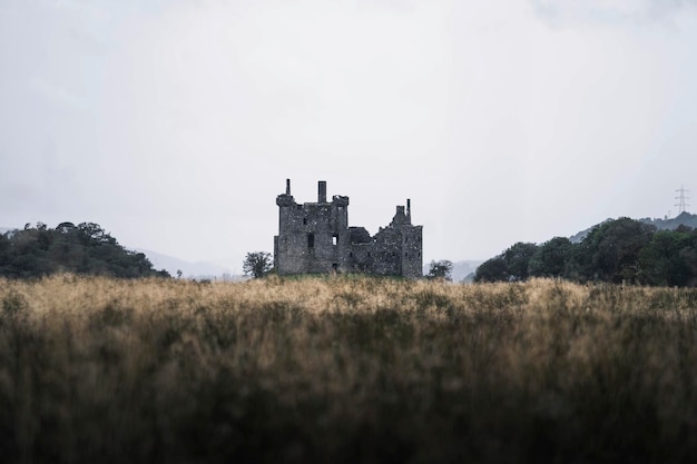 Jour nuageux avec le château de Kilchurn, Ecosse