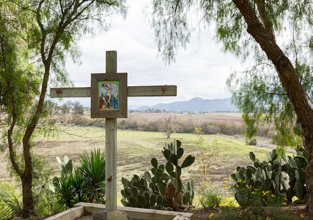 Jour nuageux à Santa Ines Mission Californie