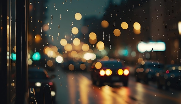 Un jour de pluie avec une voiture et un panneau qui dit "pluie".