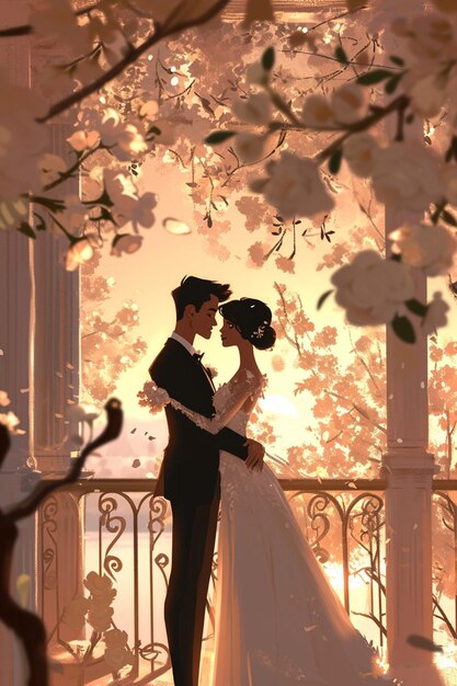 un jour romantique dans le style pixar