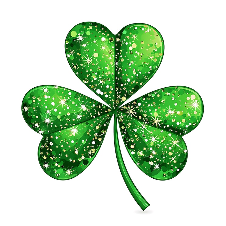 Photo le jour de saint-patrick, le fond vert, le trèfle vert irlandais, les feuilles de l'herbe, le printemps irlandais.